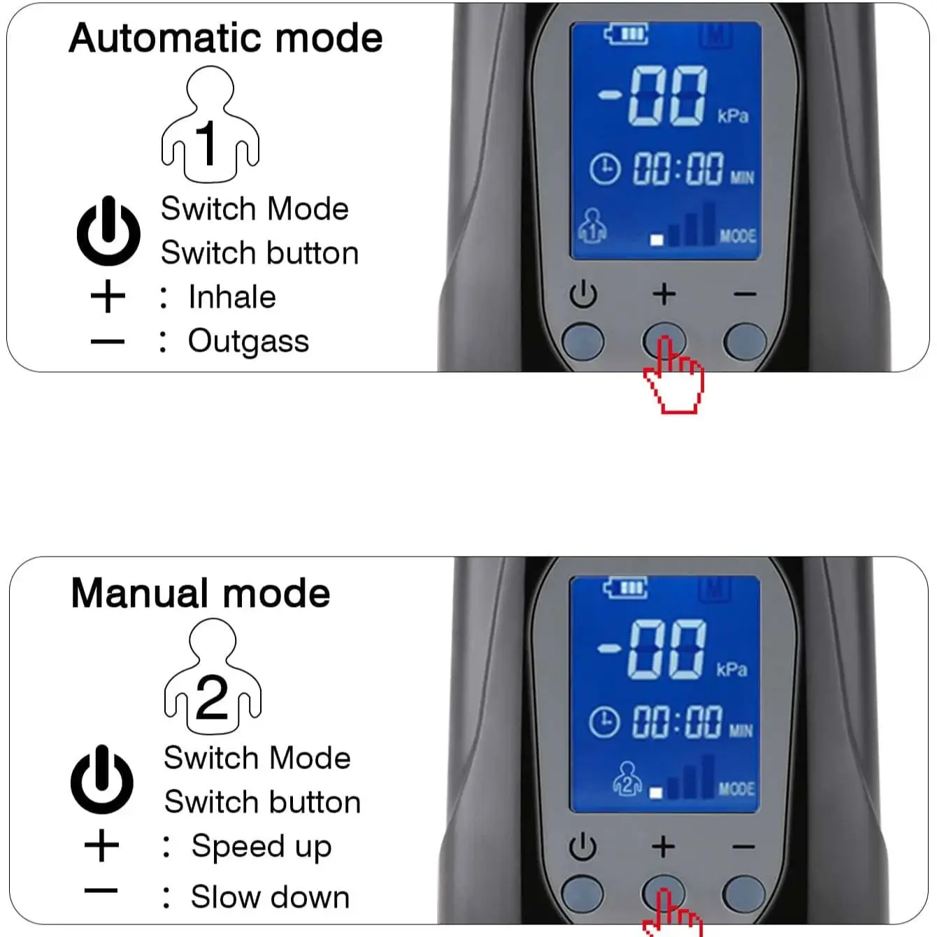 Electric Vacuum Penis Pump Men\'s Sex Toy Penis Extender 4 Sucking Modes LED Display Rechargeable Cock Training Penis Extension