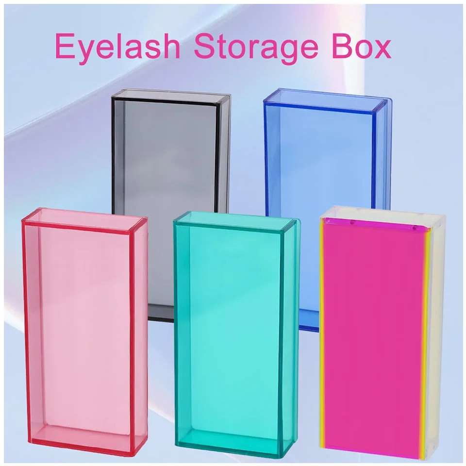 

False Eyelash Storage Box Eyelash Extension Organizer Pallet Acrylic Lash Holder Eyelash Stand Holder Grafted Lash Makeup Tools