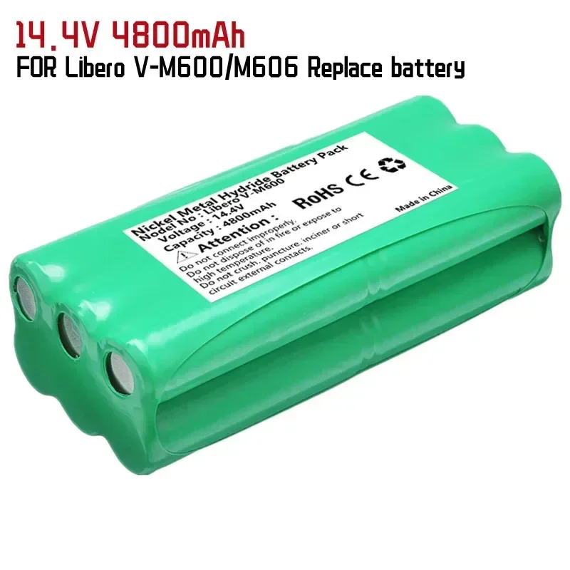 

Batterie 14,4 V Ni-Mh 4800mAh Staubsauger Roboter Akku Für Libero V-M600/M606 VbotT270/271 Papago S30C Vone T285D