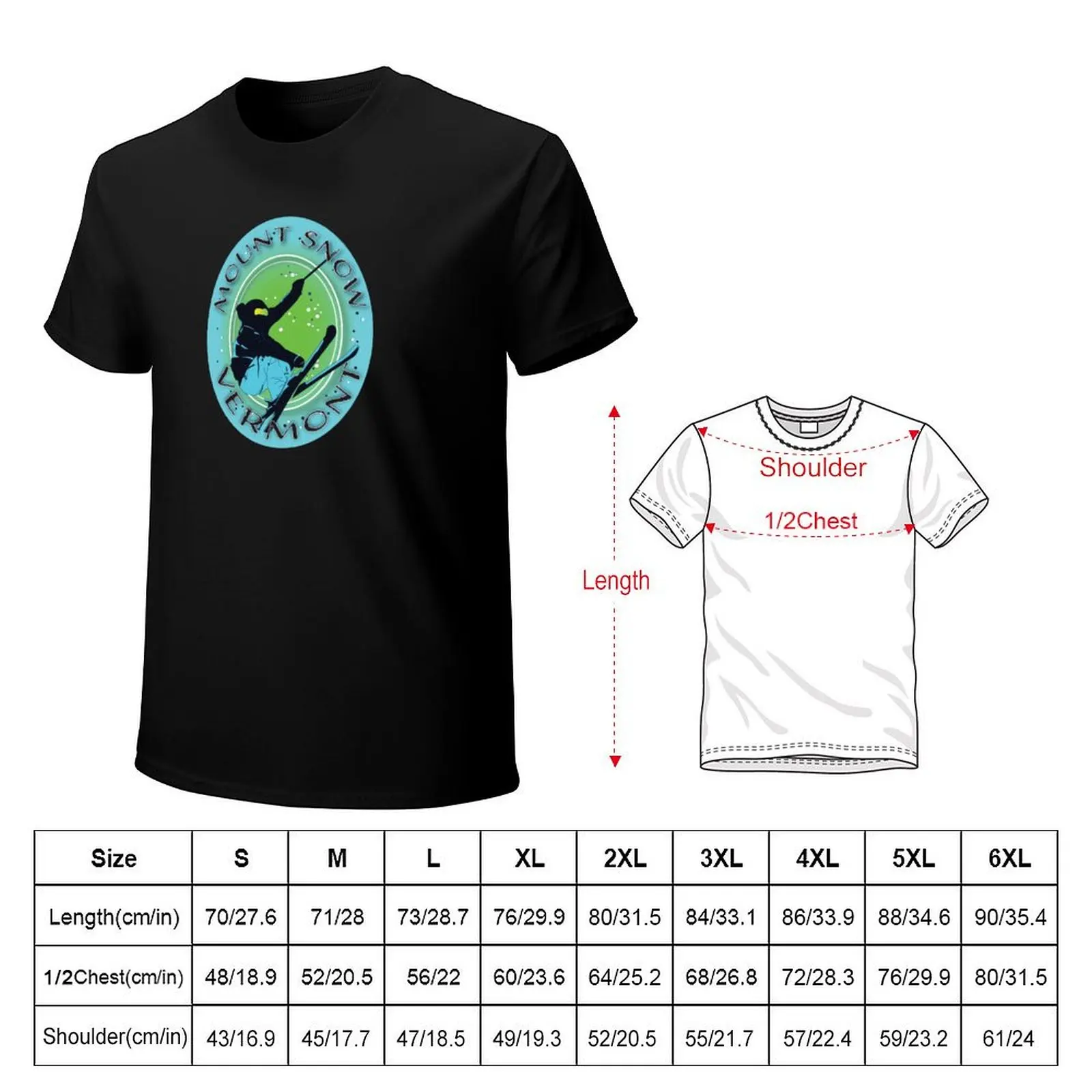 Mount Snow Mountain Ski Vermont Snowboard T-Shirt t shirts cotton 100% T-Shirt