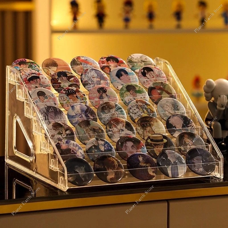 الاكريليك شارة صندوق تخزين رف شاشة عرض صعدت عرض منظم تخزين سطح المكتب لشارات 75 مللي متر علامات واقفة والأجهزة الطرفية #4