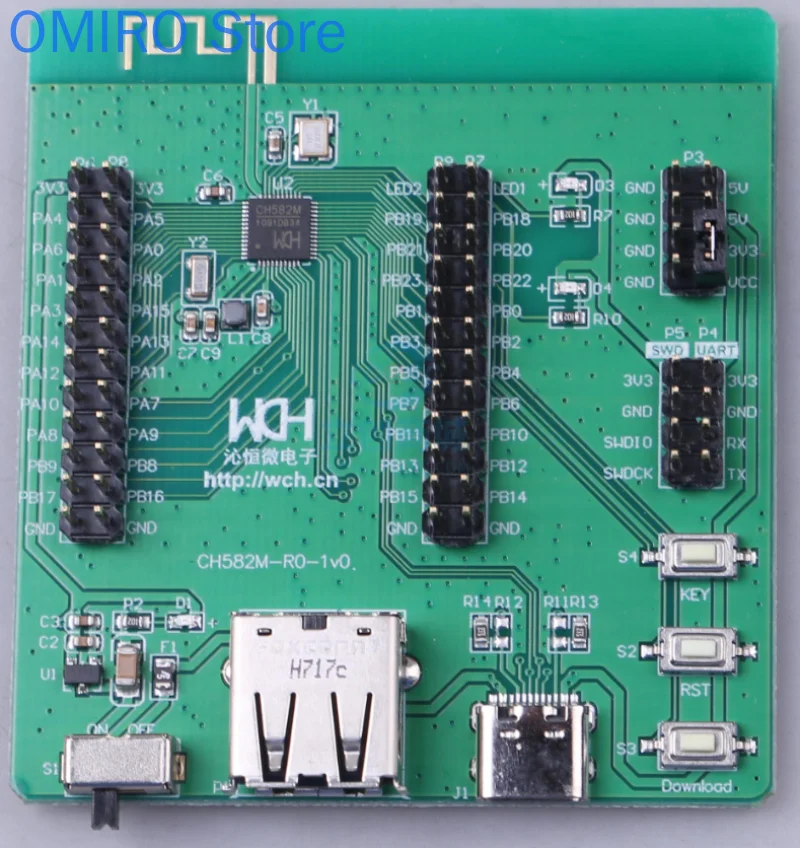 

CH582 CH582M Development board evaluation board risc-v core ble Bluetooth 5.3 dual USB