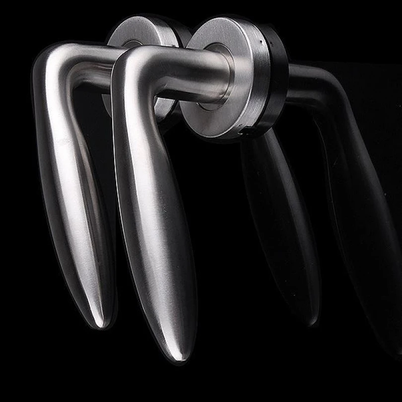 60mm Stainless Steel Mute Center Distance Door Handle Lock for Room Door / Bedroom Door with Serviceable Adjustable Latch