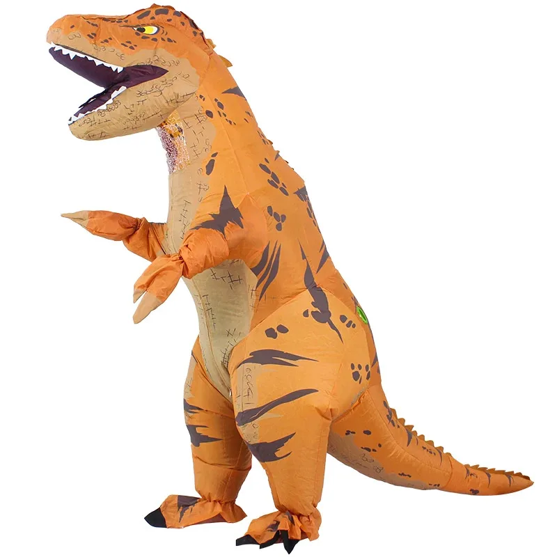 

Inflatable T-rex Costume for Adult Blow Up Dinosaur Costume Funny Dino Halloween Costume Party Cosplay Costume