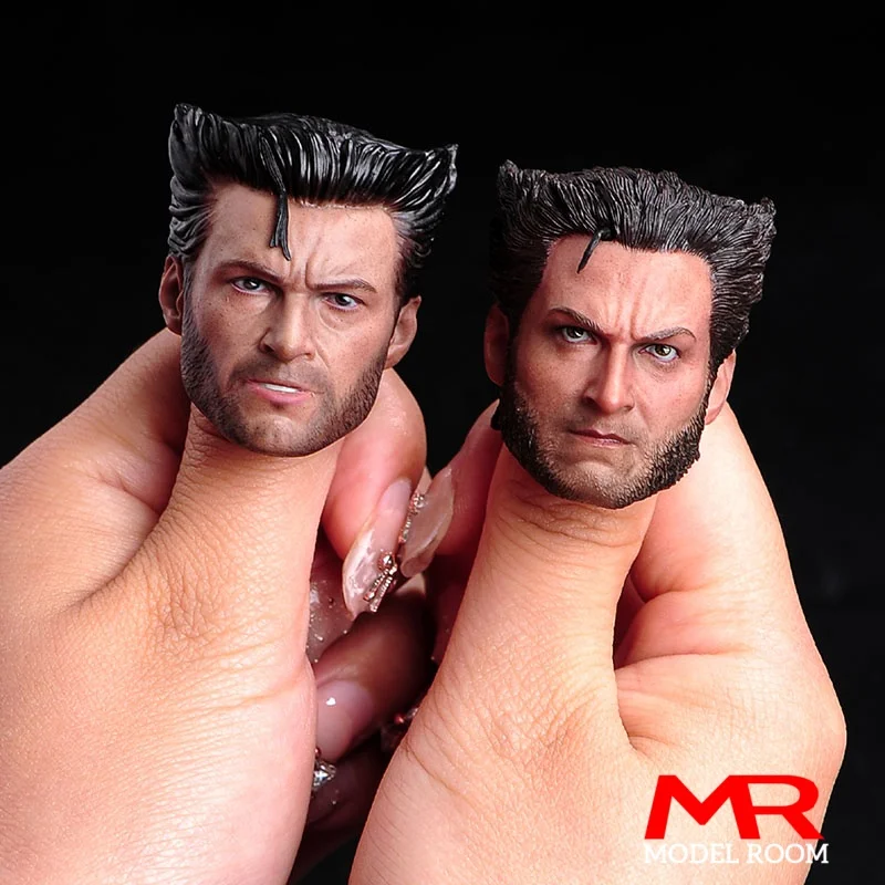 1/6 مقياس هيو جاكمان بالذئب مزدوج الرأس النحت زي الملابس مجموعة نموذج صالح 12 ''ذكر الجندي عمل الشكل دمى الجسم #5