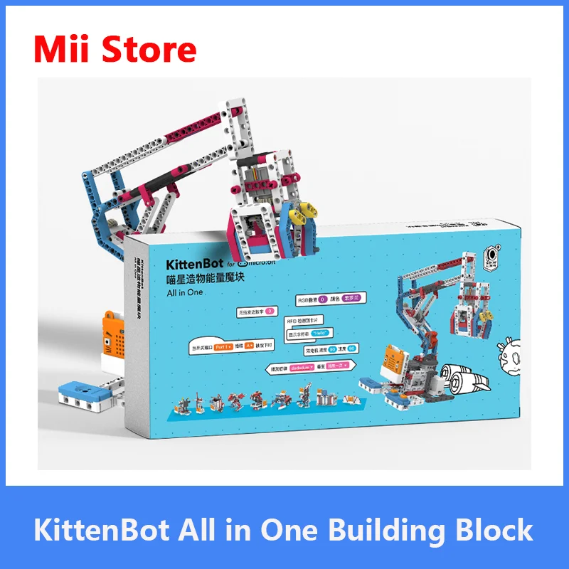 

KittenBot All in One Power Brick Building Block for Micro:bit Micro Python Scratch 3.0 Makecode as makeblock Ultimate