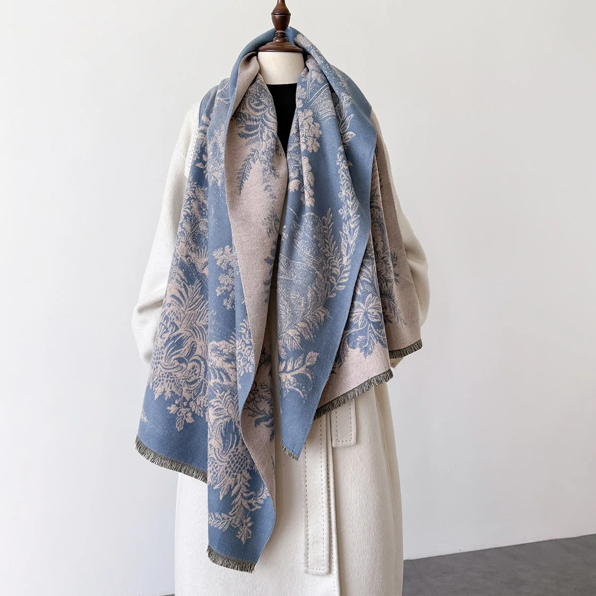 

Роскошный брендовый шарф с имитацией кашемира и принтом, женский зимний толстый теплый ветрозащитный одеяло, шаль, буфанда, пончо, Echarpe, пашмина