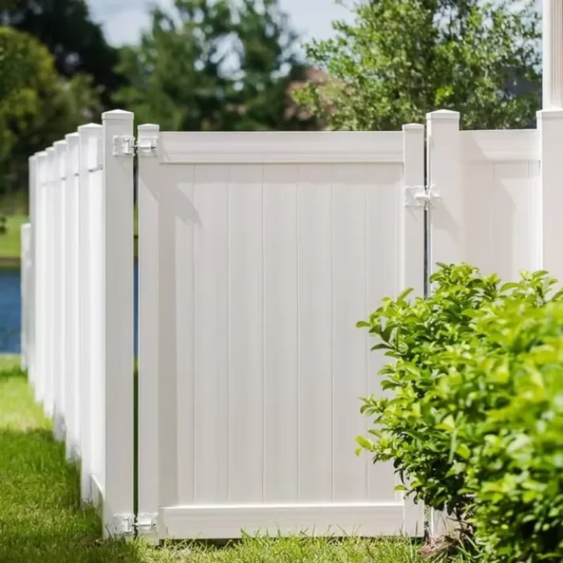 Durable PVC Privacy Fence Panel Low Maintenance Vinyl Fencing for Residential Garden Backyard Outdoor Use