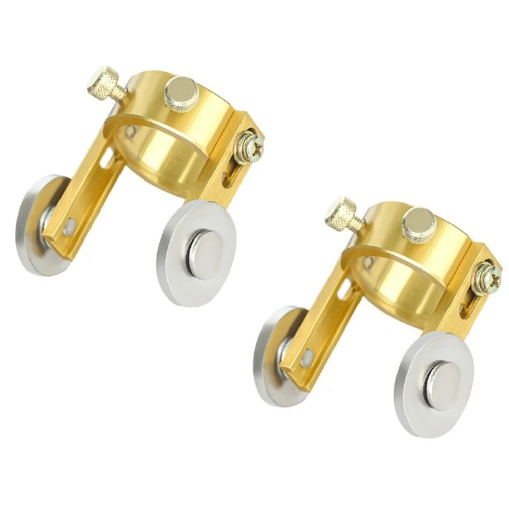 Roller Guide Wheel 2pcs for P80 For Plasma For Torch 45# Steel 62mm Diameter Gold Finish Height Adjustable 1.81 inch 46mm
