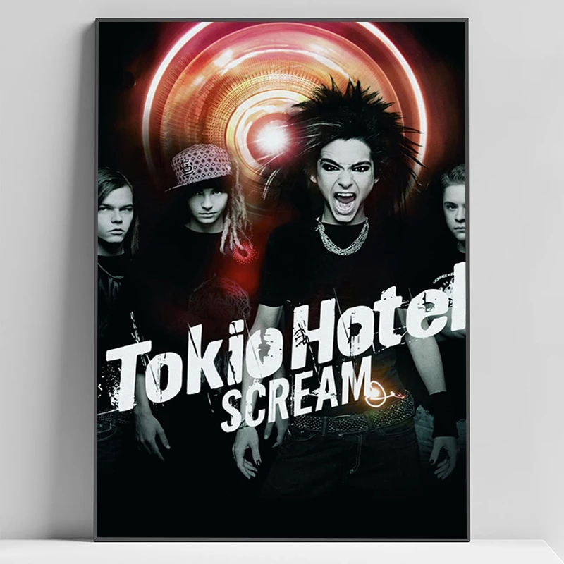 ملصقات فندق روك باند توكيو لديكور الحائط، لوحة تزيين غرفة الألعاب على القماش، لوحات فنية للمنزل