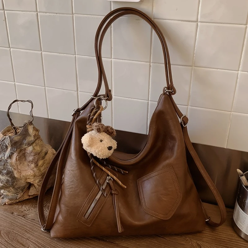 Bolsos elegantes para mujer, bolso cruzado de cuero, famoso diseñador, bandolera de hombro, Popular, clásico y resistente al agua
