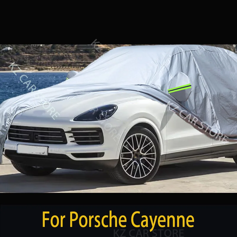

Full Car Cover Waterproof Anti UV Sun Snow Rain Scratch Resistant Cover Windproof For Porsche Cayenne 2002-2025