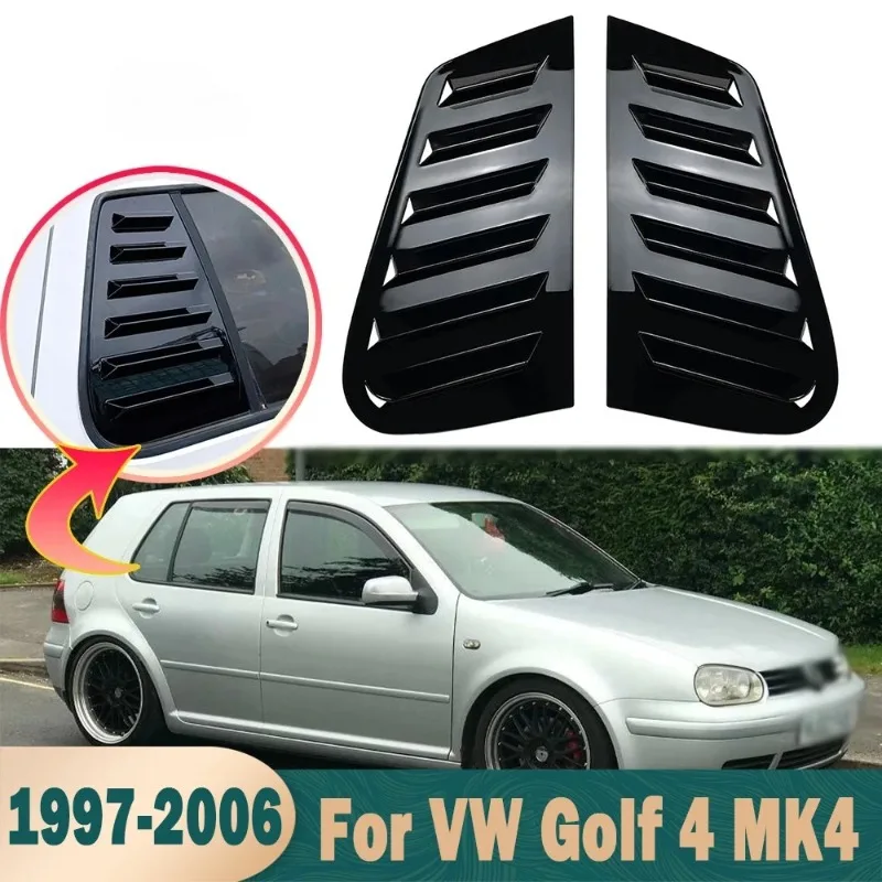 

NONGSHI Rear Window Louver Shutter for Volkswagen Golf 4 MK4 1997-2006 Side Air Vents Sunshade Shutter Cover Exterior Accessory
