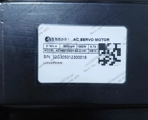 Servo Motor 1KW, Model ACM8010M2H-63-D-HH, Tested OK