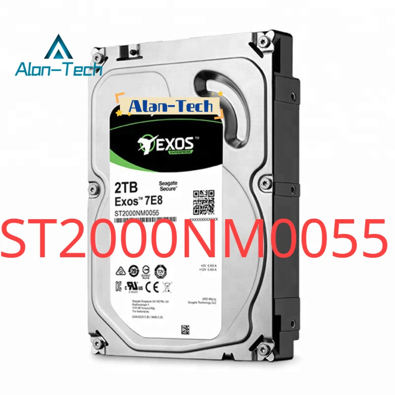 For Sea-gate ST2000NM0055 Enterprise Capacity 3.5'' HDD 2TB 7200 RPM 512n SATA 6Gb/s 128MB Cache Internal Hard Drive