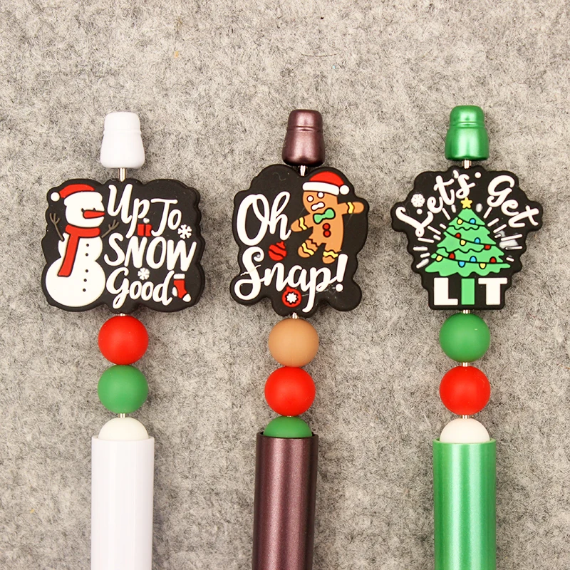 Creative Christmas Gift Snowman Reindeer Style DIY Ballpoint Pen Boy Girl Student School Hospital Men Women Nurse Ball Pen