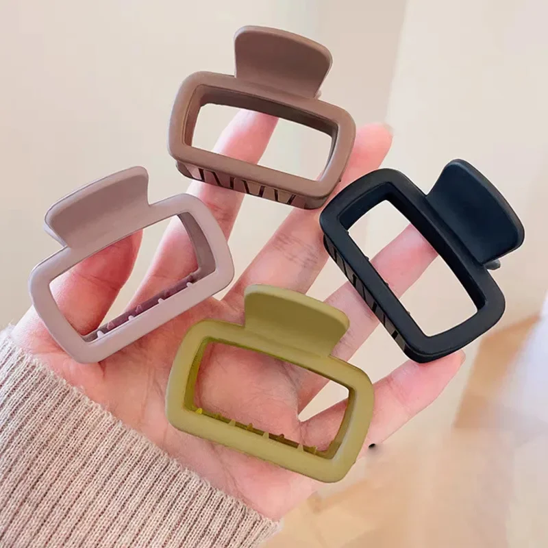 4pcs Women's Square Lightweight Hair Claw Clip Set