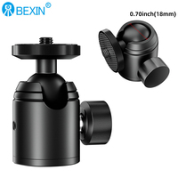 BEXIN 1/4 Thread Mini Tripod Ball Head 360 Degree Swivel used for camera extension bracket flash Mobile phone selfie stick