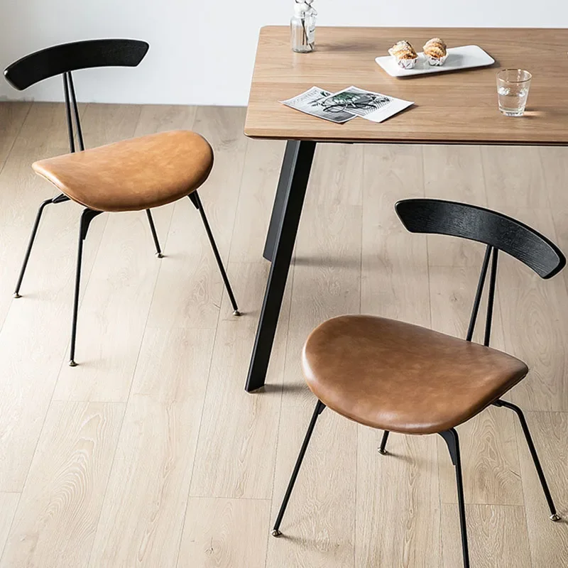 Creative Wrought Iron Dressing Chair for Bedroom Lounge Chairs Sillas De Comedor Furniture Стулья Для Nordic Retro Dining Chair