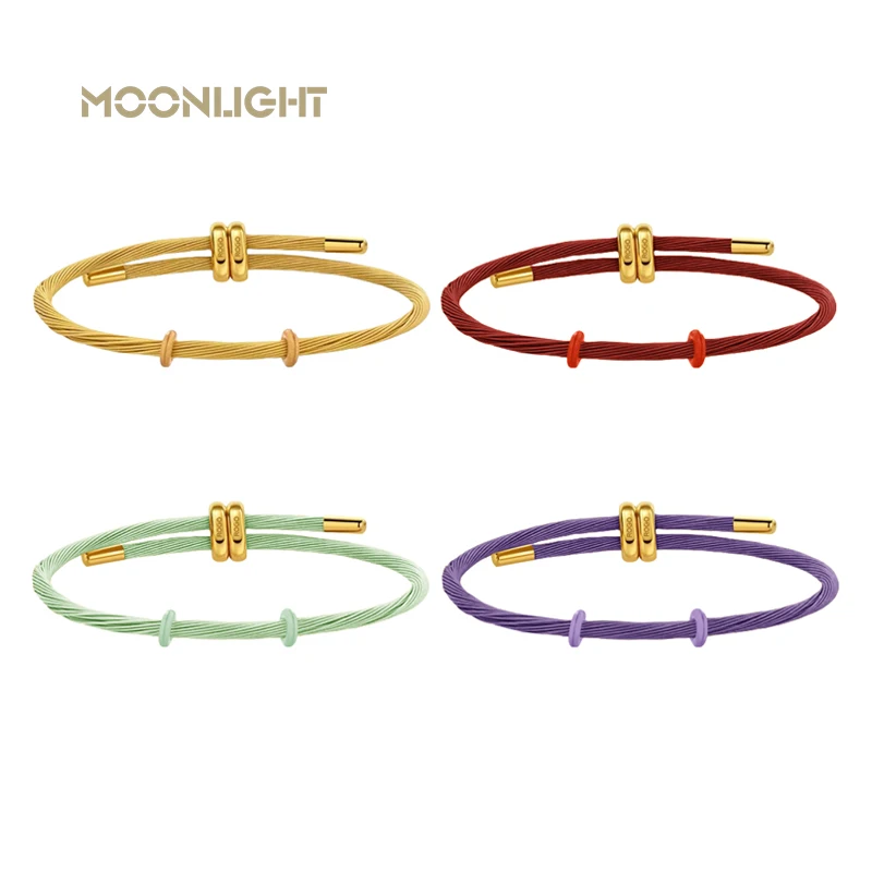 

Высококачественные золотые браслеты из нержавеющей стали для женщин, регулируемые браслеты, женские ювелирные изделия, подарок, модные аксессуары