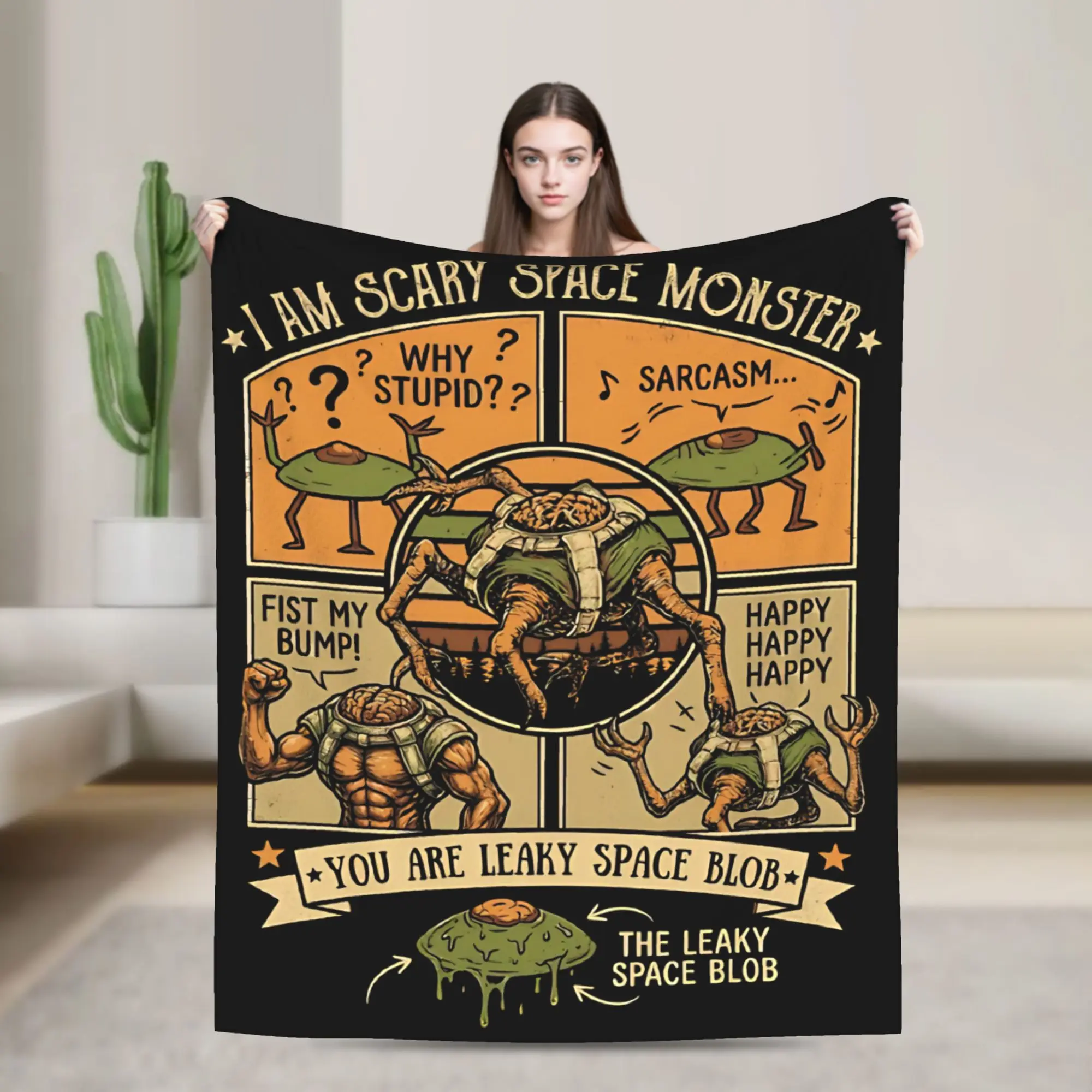 Rockys Project Hail Mary Fists My Bump Aliens Comic Blanket Fleece Air Conditioning Throw Blanket for Sofa Bedroom Bedspread