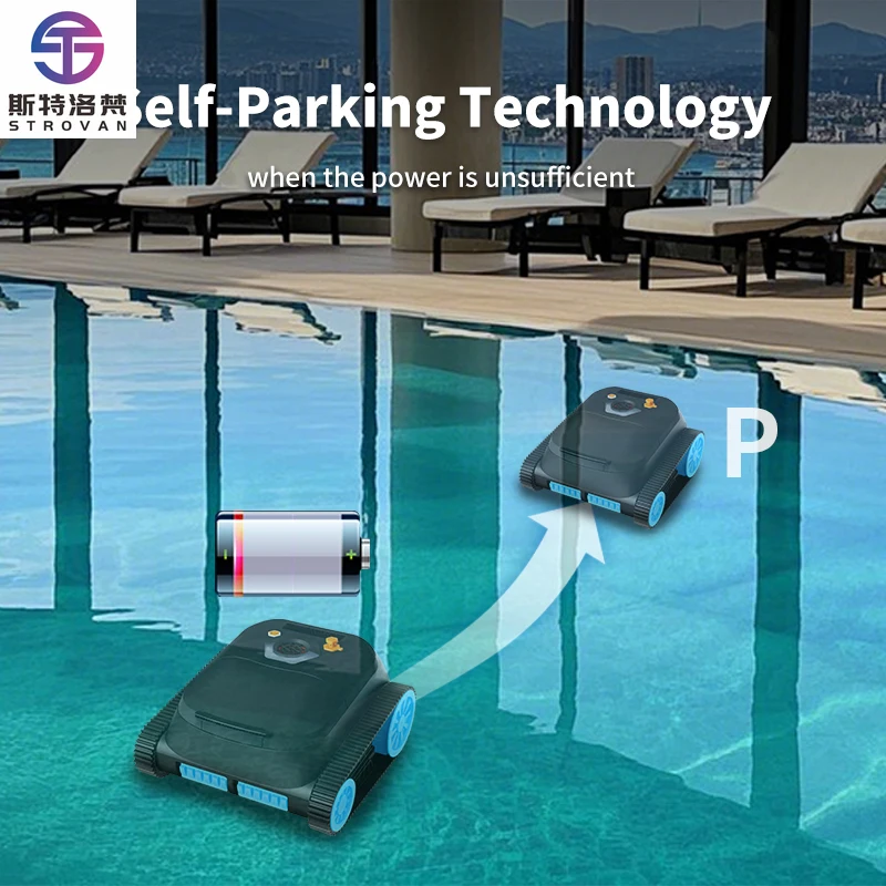 STLF高度知能コードレスプールクリーナー スマートクリーニング壁登りプールロボットシステム