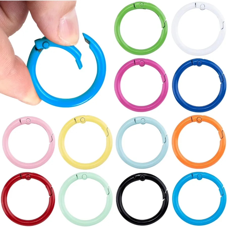 الربيع O RingsRound Spring Sp كيرينغ حلقة تسلق معدنية كليب ل Keychabag Pue Dog