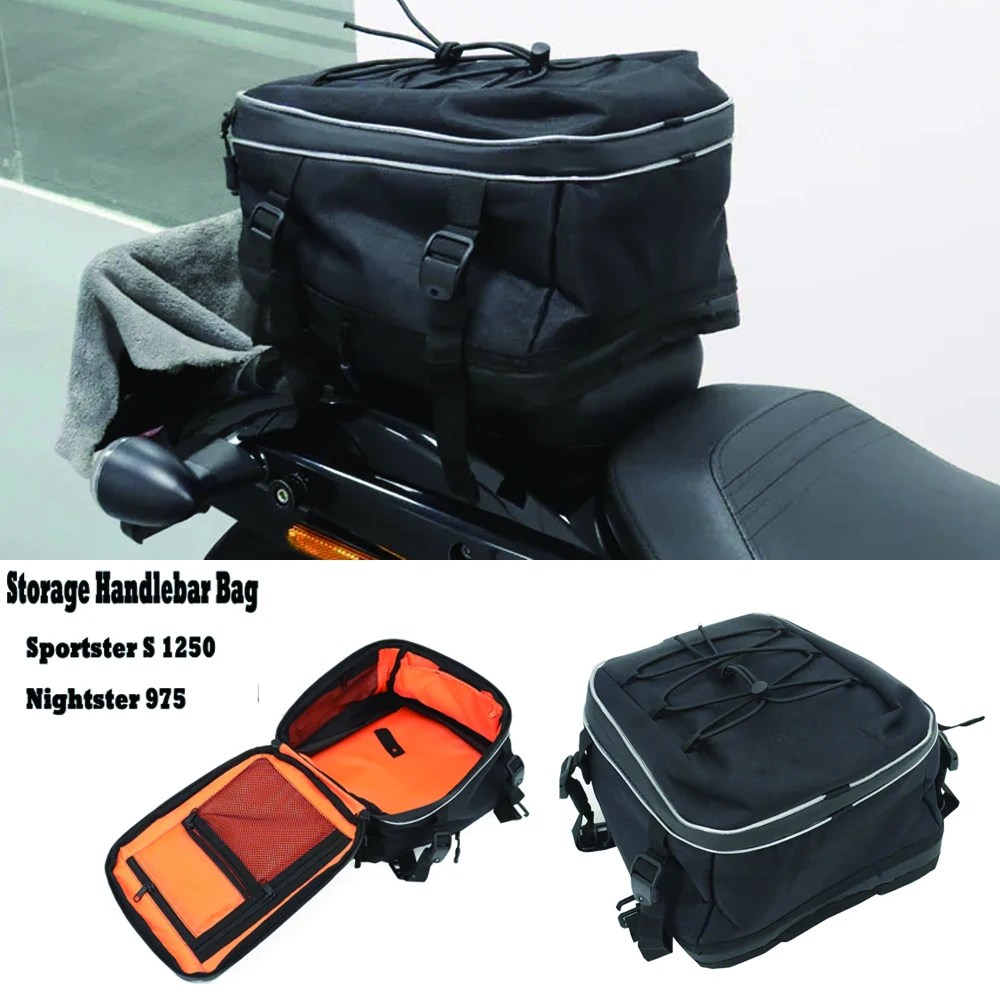 

S1250 RH1250 For Harley Sportster S 1250 RH1250 Nightster 975 RH975 2021 2022 Motorcycle Waterproof Tail Bags Back Seat Bags Kit
