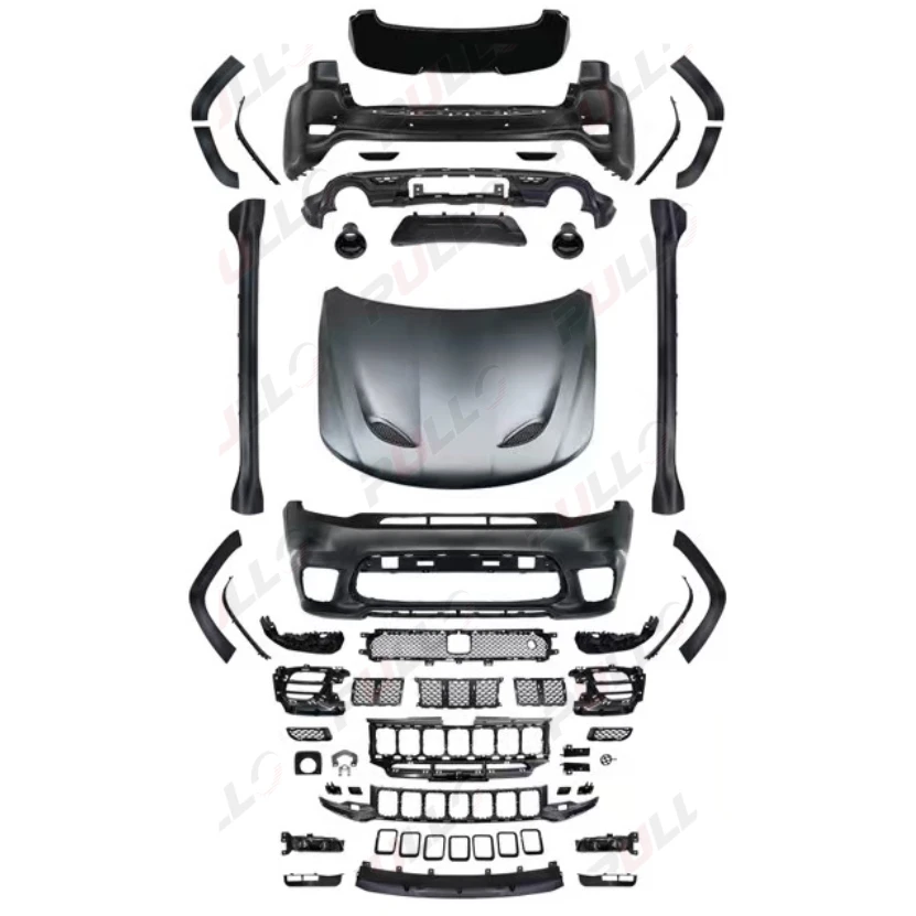 

Car Accessories Modified for GRAND CHEROKEE 14-22 Upgrade to SRT Body Kit Bumpers Side Skirts Hood Eyebrows