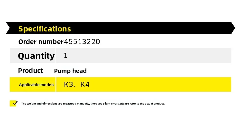 Adatto per la testa della pompa per idropulitrice ad alta pressione KARCHER K3 K4 per uso domestico