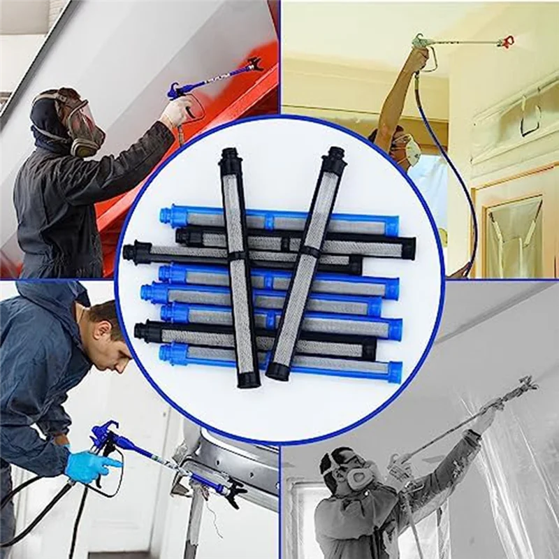 N38R_ 10PCS 100 Mesh & 60 Mesh Filters for Airless Spray Gun