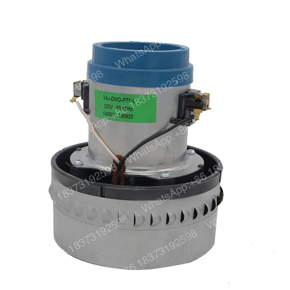 Motor de Alta Potencia con Doble Aspa y Cable de Cobre 220V V4J-DWD-P71-L 1400W