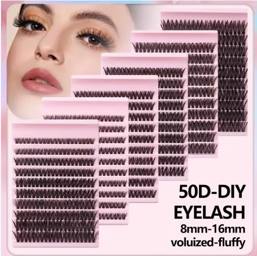 Große Kapazität Super Bunch DIY Cluster Wimpern 8-16mm Mix Charme Stil Wimpern Verlängerung Falsche Wimpern Make-Up werkzeug Russische Volumen