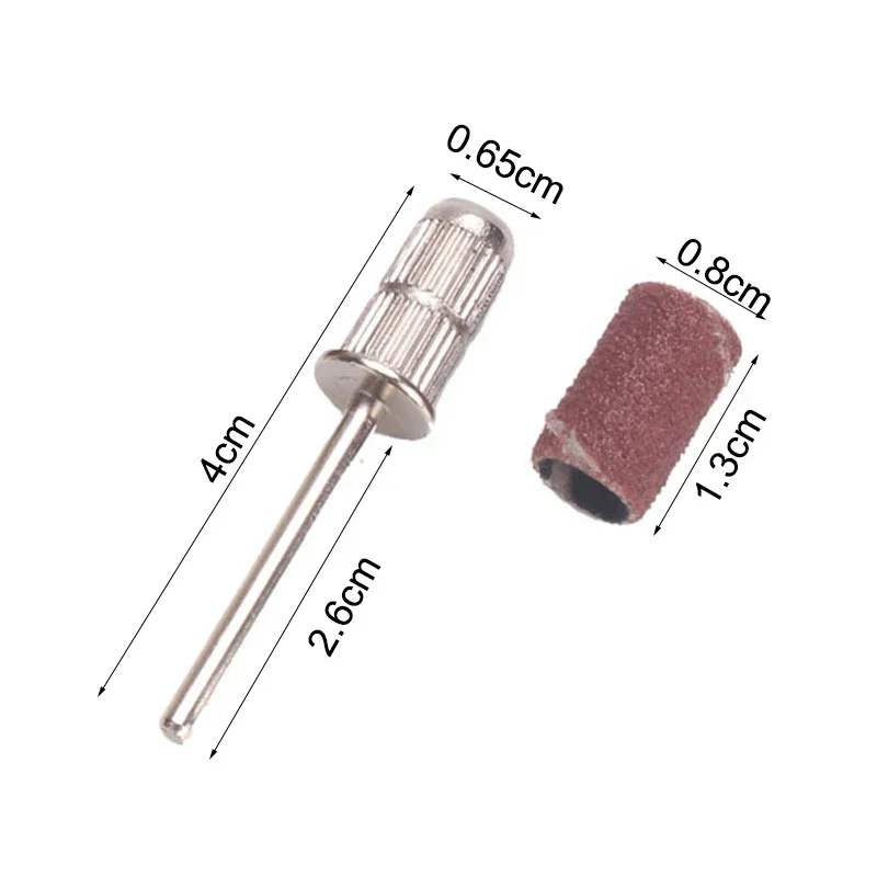 100/50Pcs Sanding Cap Bands For Electric Manicure Machine Nail Drill Grinding Bit Files 180/120/80 Grit Nails Pedicure Tool Set