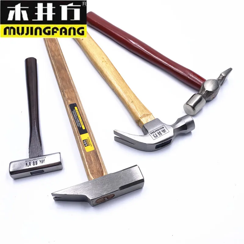 Round Head Magnetic Heavy Claw Hammer With Pressed Wood Handle Nail puller High Carbon Steel Carpenter Repair Striking tools