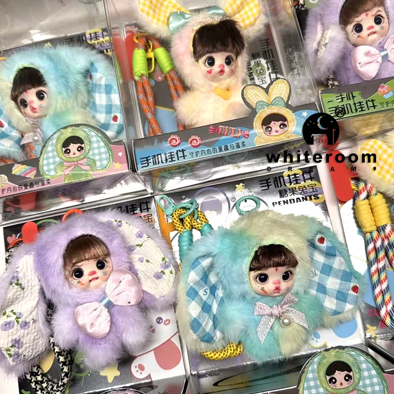 

Аксессуары для кукол, мини-кукла с пушистыми животными, плюшевая игрушка, подвеска BJD, ремешок для мобильного телефона, рюкзак, осень-зима, подарок на Новый год, плюшевая девушка