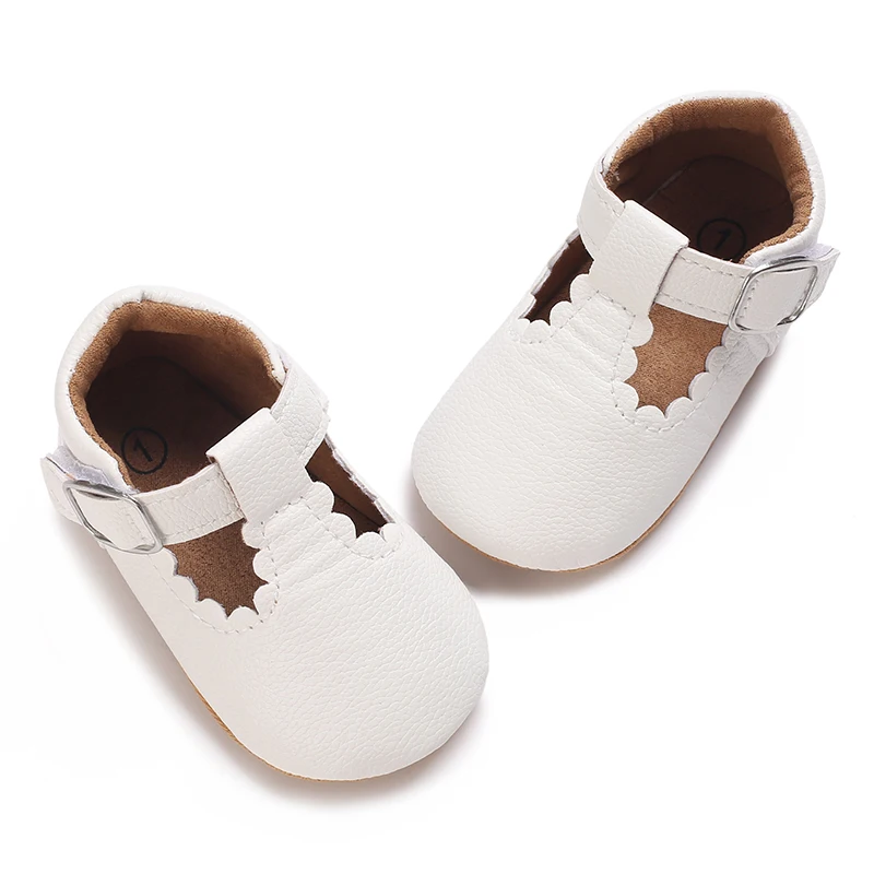 Comfortable Infant First Walkers Casual Crib Shoes Soft Rubber Sole Daily Wear For Newborn Boys Girls 0-18M