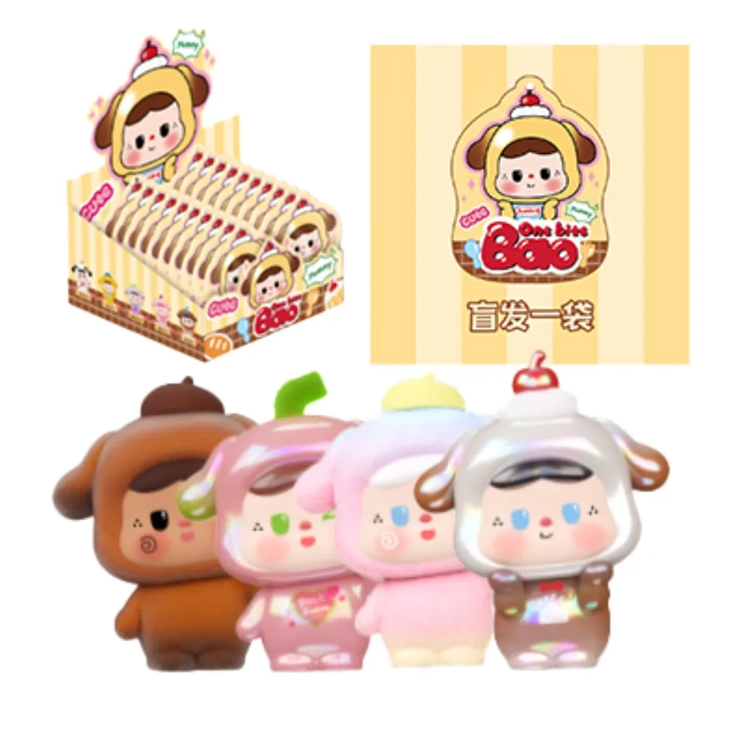 AMLLS & BAOBAO One Bite Bao Series Blind Box Guess Bag Colaboración Muñeco de Frijol Lindo Figura Coleccionable Miniatura Adorno Juguetes