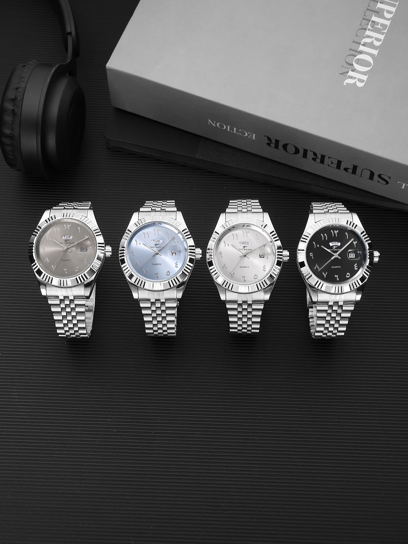 

1 шт. кварцевые часы, мужские часы, роскошные модные простые модные повседневные часы, деловые мужские часы с календарем