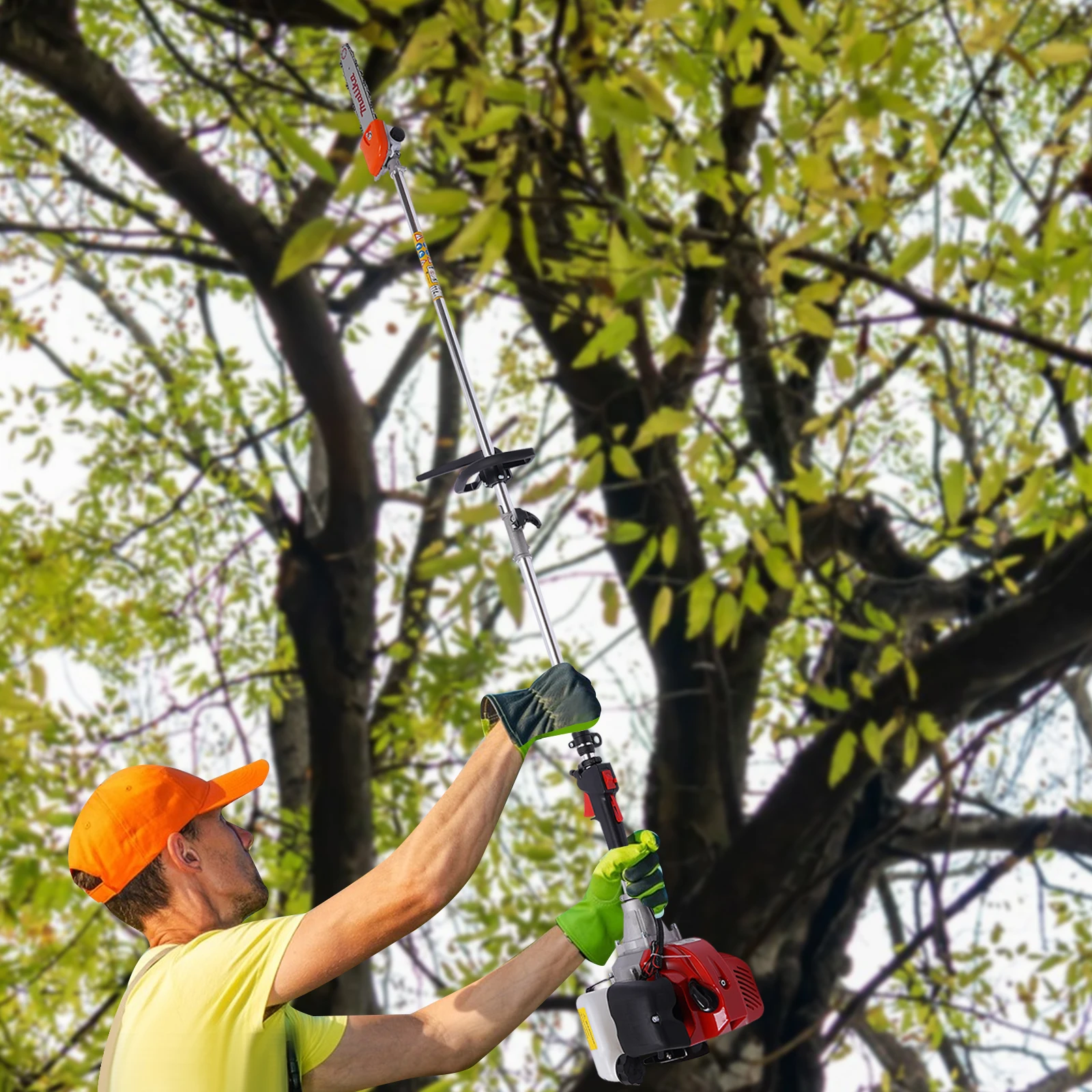 NEW 12"Gas Trimmer Saw Tree Trimmer Chainsaw Gas Powered Pole Saw Pruner Pruning