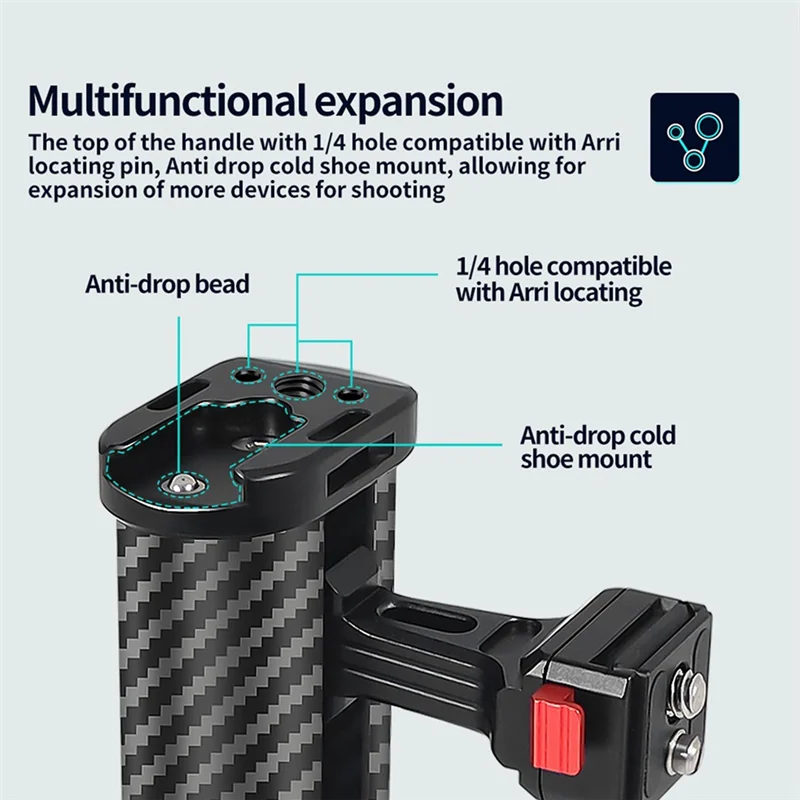 

Sensitive Quick-Assembly Quick-Disassembly Side Handles Universal Portable Camera Cage Left Right Grip Handles
