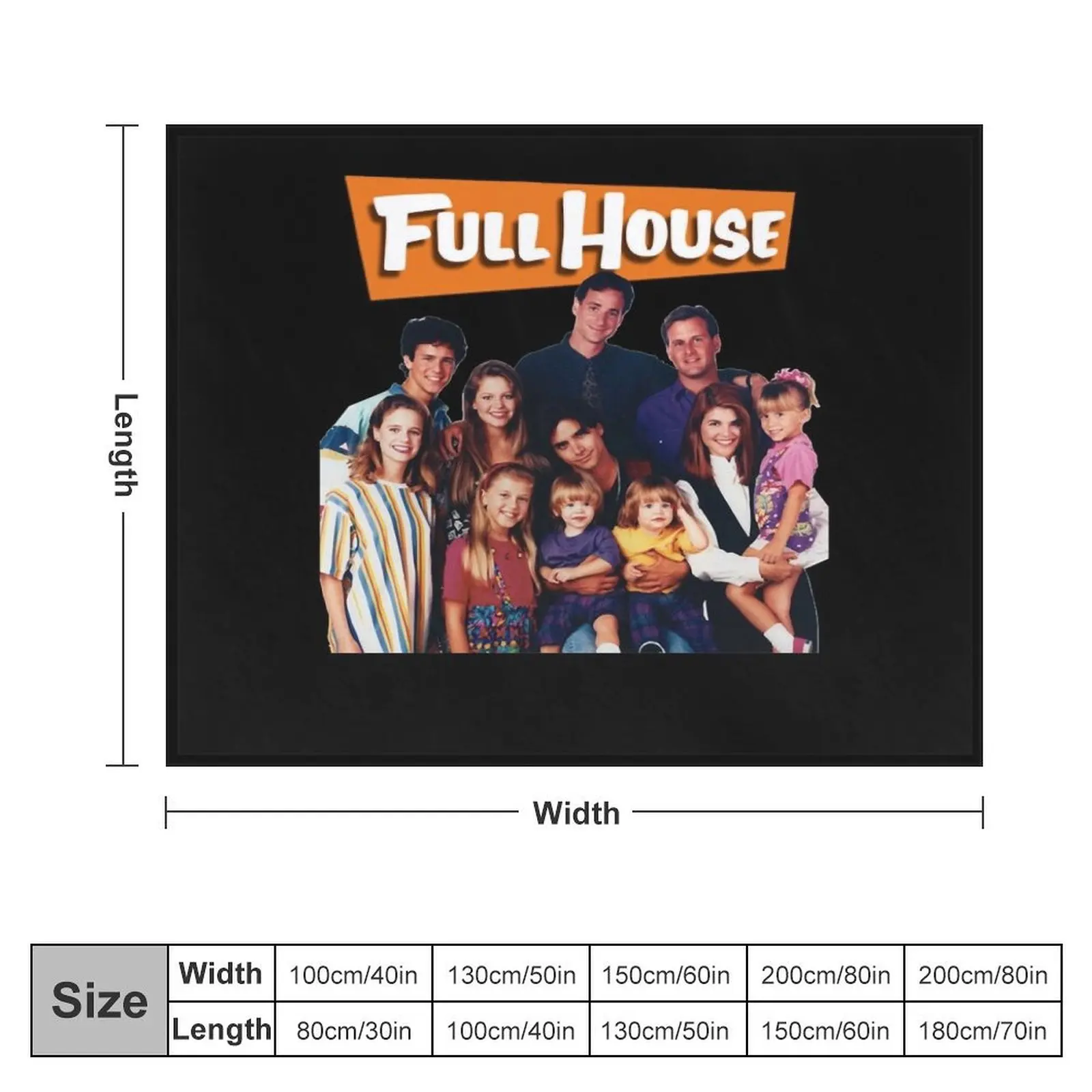 full house cast Throw Blanket for sofa christmas gifts Custom Blankets