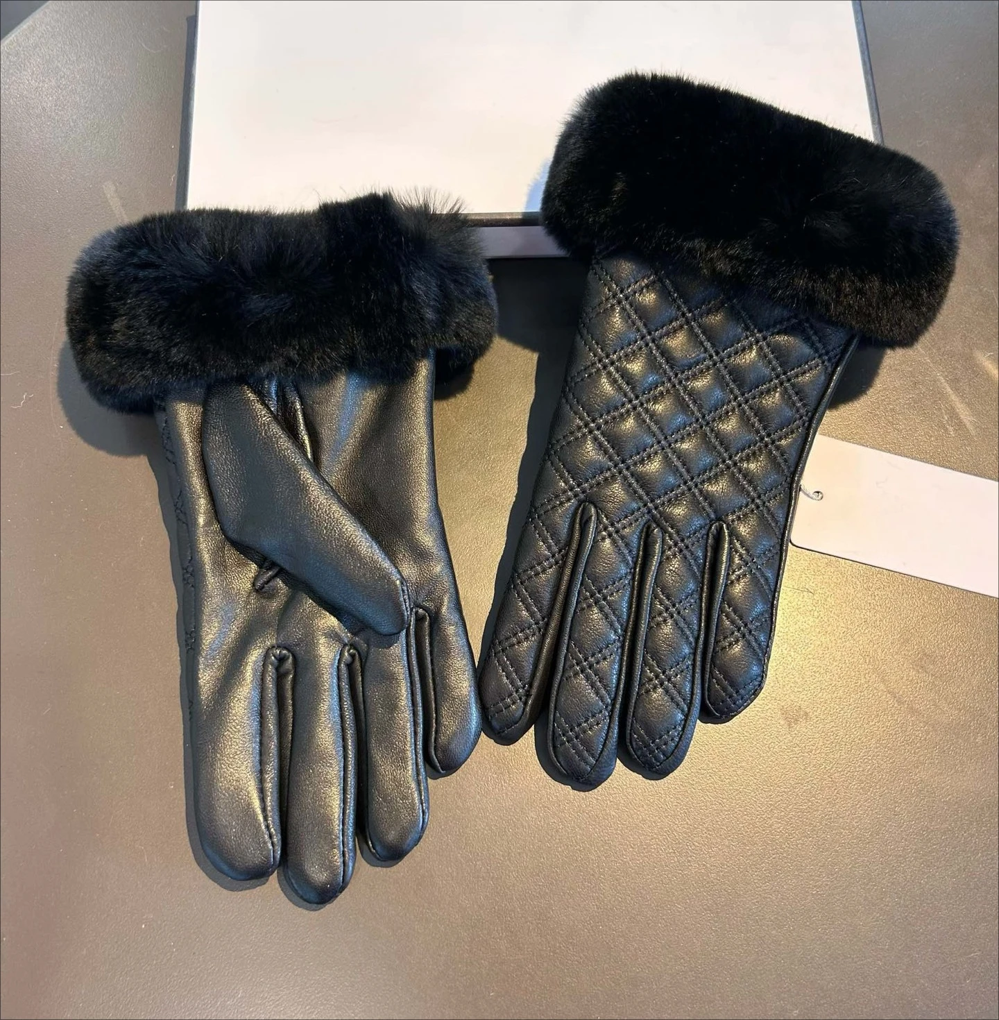 Осенние и зимние высококачественные перчатки, кожаные перчатки, теплые велосипедные перчатки с сенсорным экраном, водонепроницаемые ветрозащитные перчатки, женские роскошные подарки