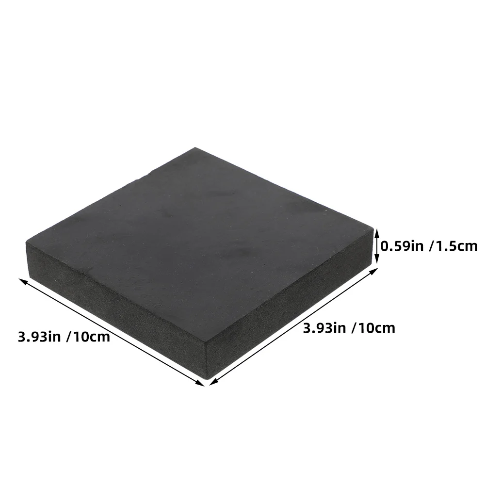 4 قطعة منصات المطاط المضادة للاهتزاز لجهاز المشي الحد من الضوضاء الملطف حصيرة المعدات عزل الأسود الصوتية التخميد الحصير #6