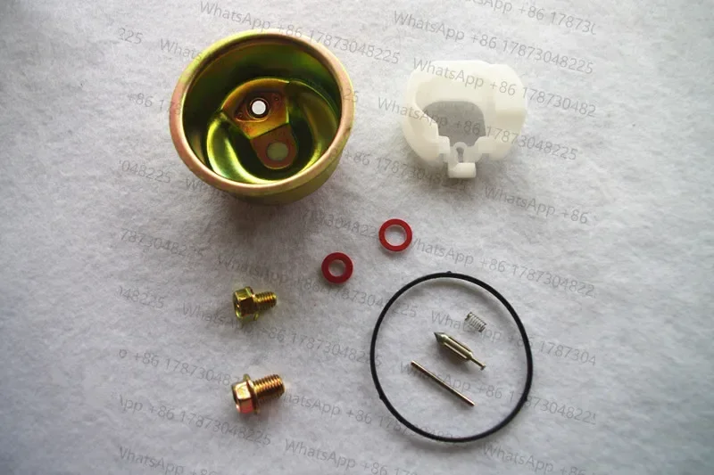 Carburetor repair kit for  GX240 GX270 GX340 GX390 engine Includes bowl gasket float pin screw washer needle valve spring