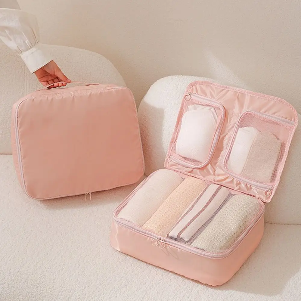 

Foldable Clothes Storage Bag Moisture-proof Large Capacity Travel Luggage Bag Waterproof with Zipper Clothes Packing Cube