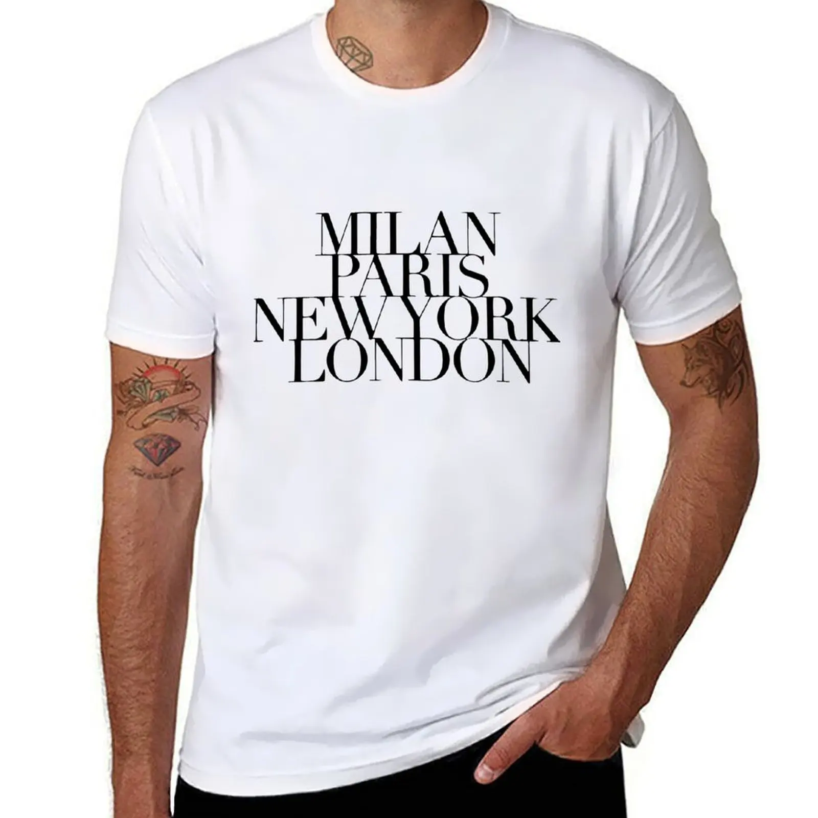 Milan Paris New York London T-Shirt summer 2025 cheap stuff luxury clothing labubu t shirts for men cotton