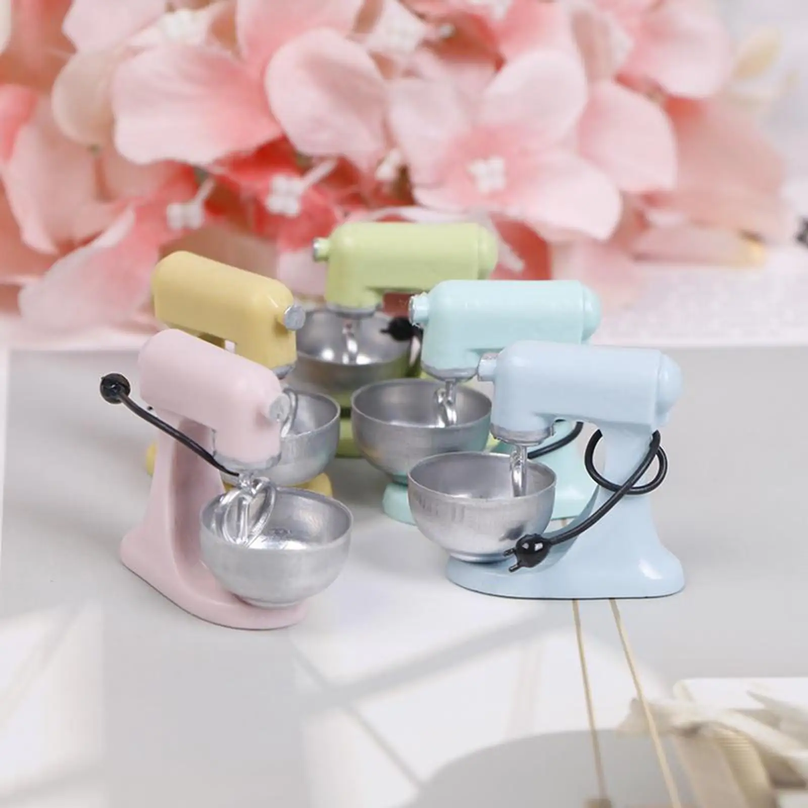 1/12 Bilancia Casa delle Bambole Utensili Da Cucina In Miniatura Miscelatore Alimentare Elettrico Frullatore Modello di Casa Mobili Da Cucina Scena di Vita Decor Giocattoli