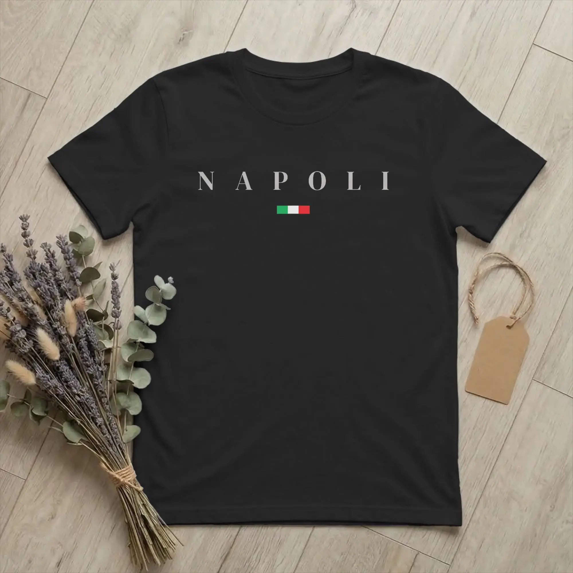 Napoli Campania Naples Italy Flag T Shirts Men's Pure Cotton Awesome T-Shirts Crewneck Travel Tee Short Sleeve Tops 4XL 5XL 6XL