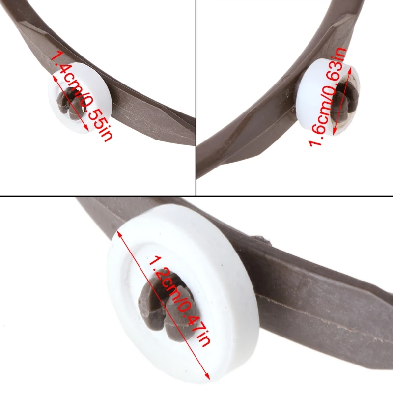 أجزاء فرن الميكروويف صينية زجاجية دوارة على شكل دائري تدعم الشحن الداخلي مقاس 6.57 بوصة